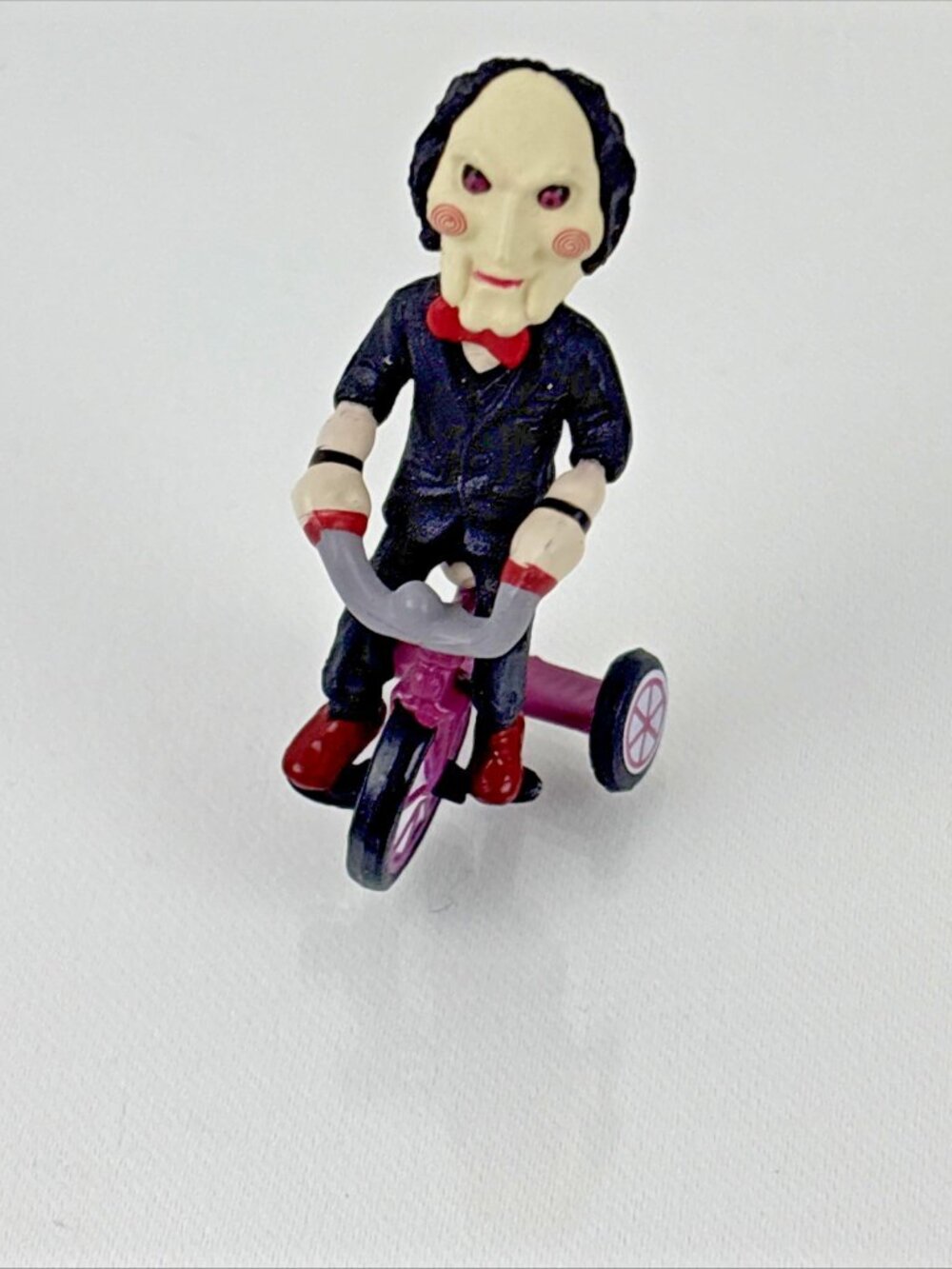 Horror Movie Saw Billy Mini Figure Horror Jigsaw PVC Model Toy On Bike Halloween